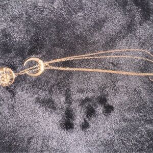 Gold Crescent Moon Necklace